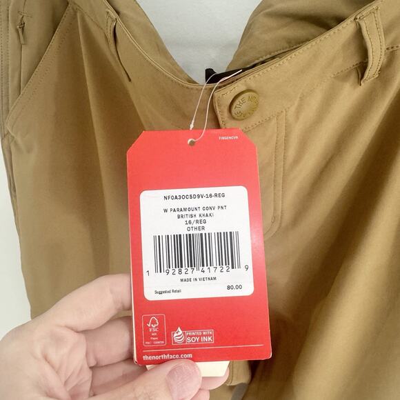 Women’s The North Face Paramount Convertible Pants Khaki Size 16 New SH - Picture 5 of 5